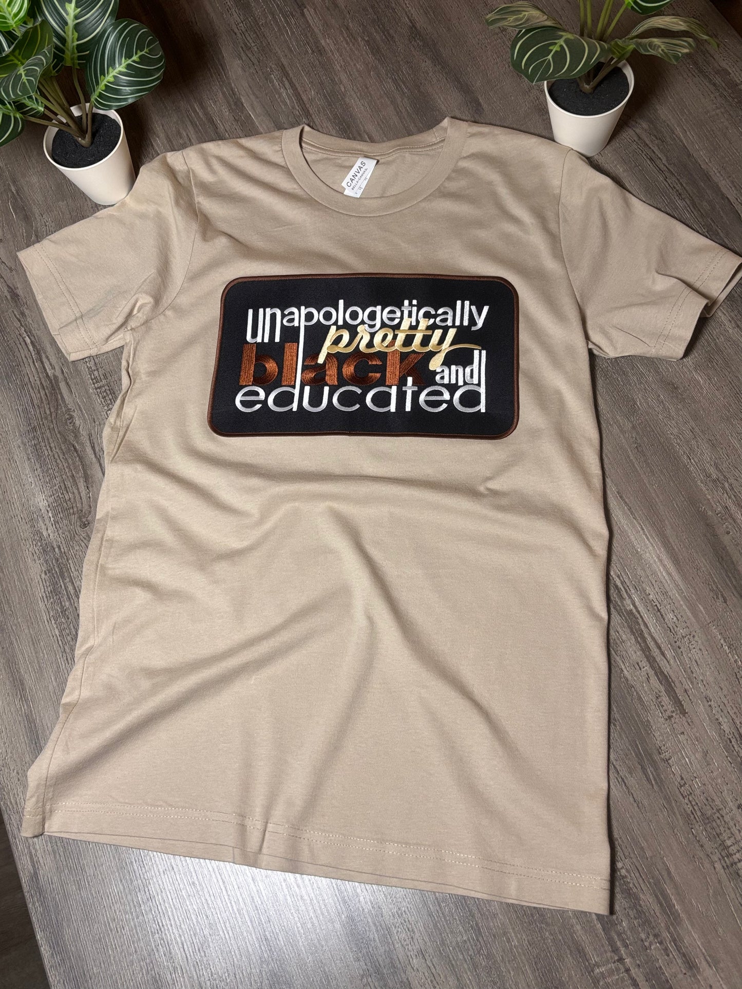 Unapologetically Pretty Black (chenille patches embroidered)