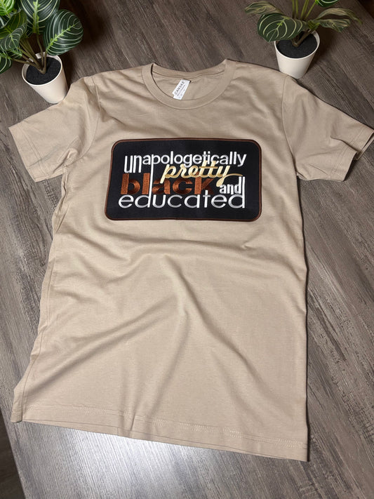 Unapologetically Pretty Black (chenille patches embroidered)