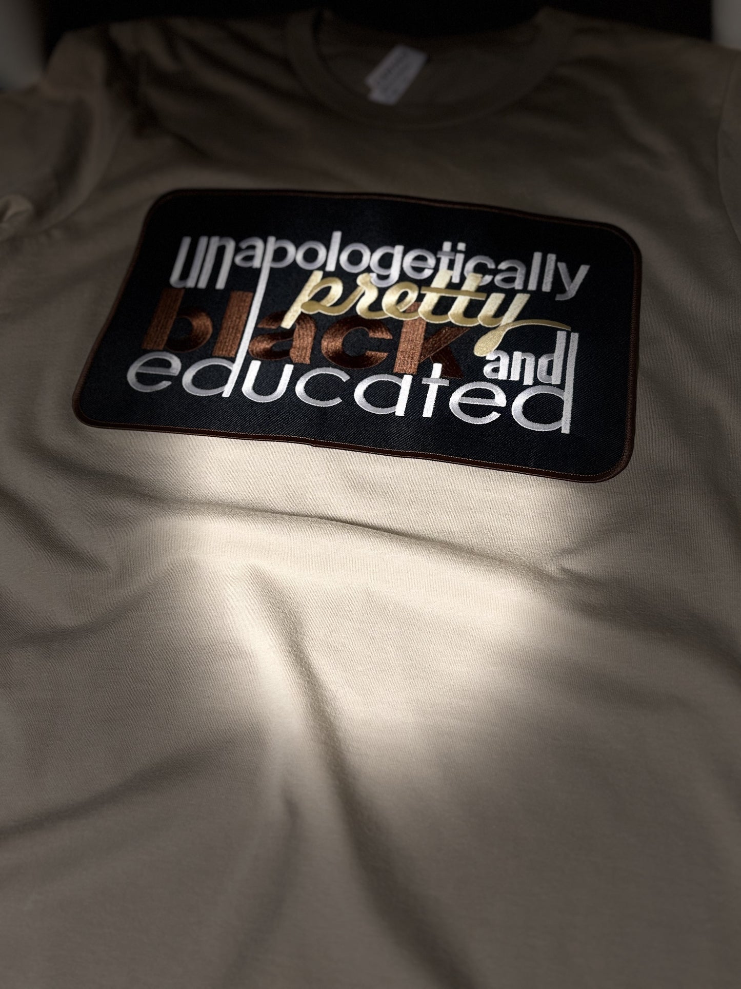 Unapologetically Pretty Black (chenille patches embroidered)